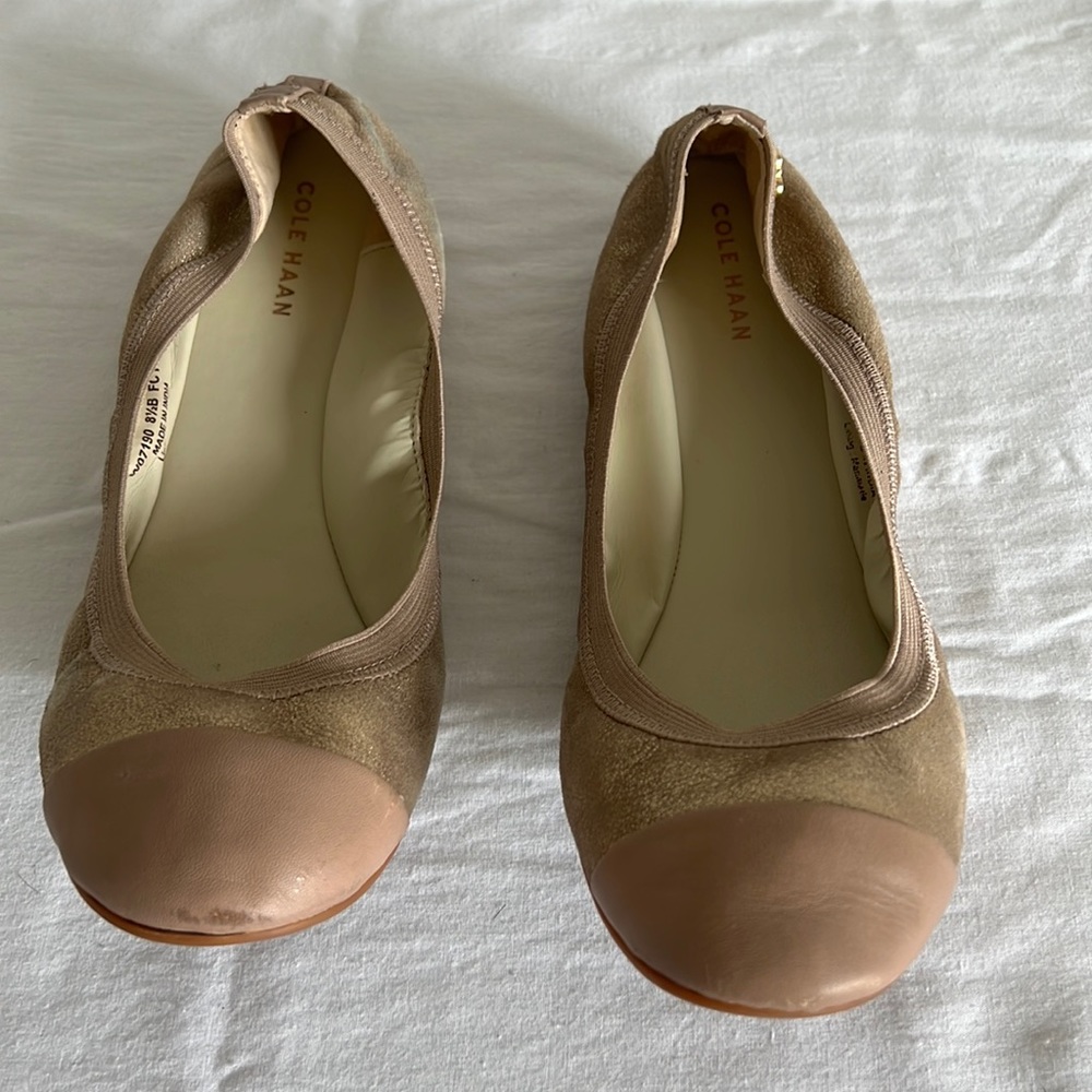 Gold/Neutral Baller Flats, Cole Haan